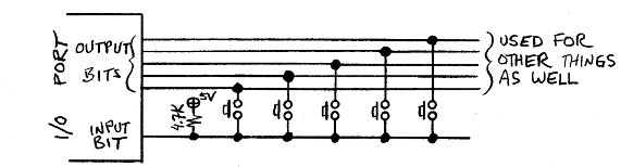 5-key keypad schematic